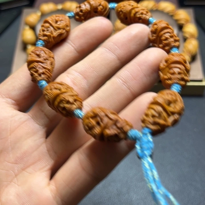 手串/手链橄榄核橄榄核雕路路通