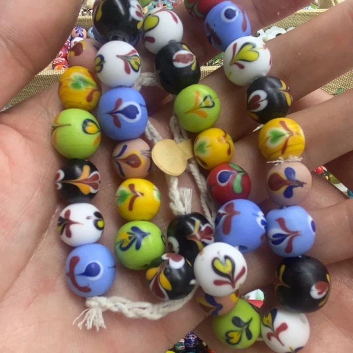 琉璃颈饰西亚凤尾