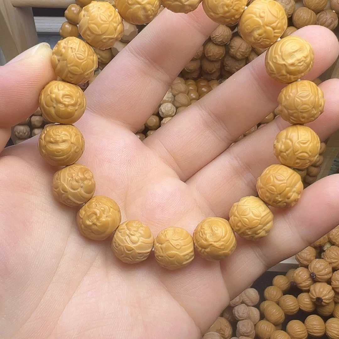 手串猴头核桃全品财神弥勒打过底