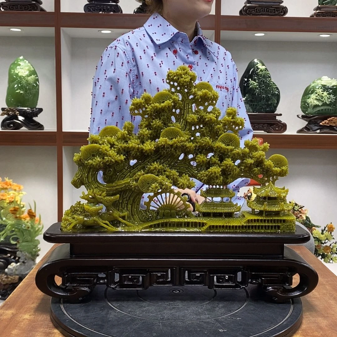 金***光玉山水摆件 玄关摆件