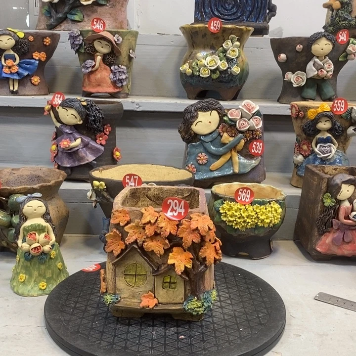 微瑕294号陶然花器手工花盆