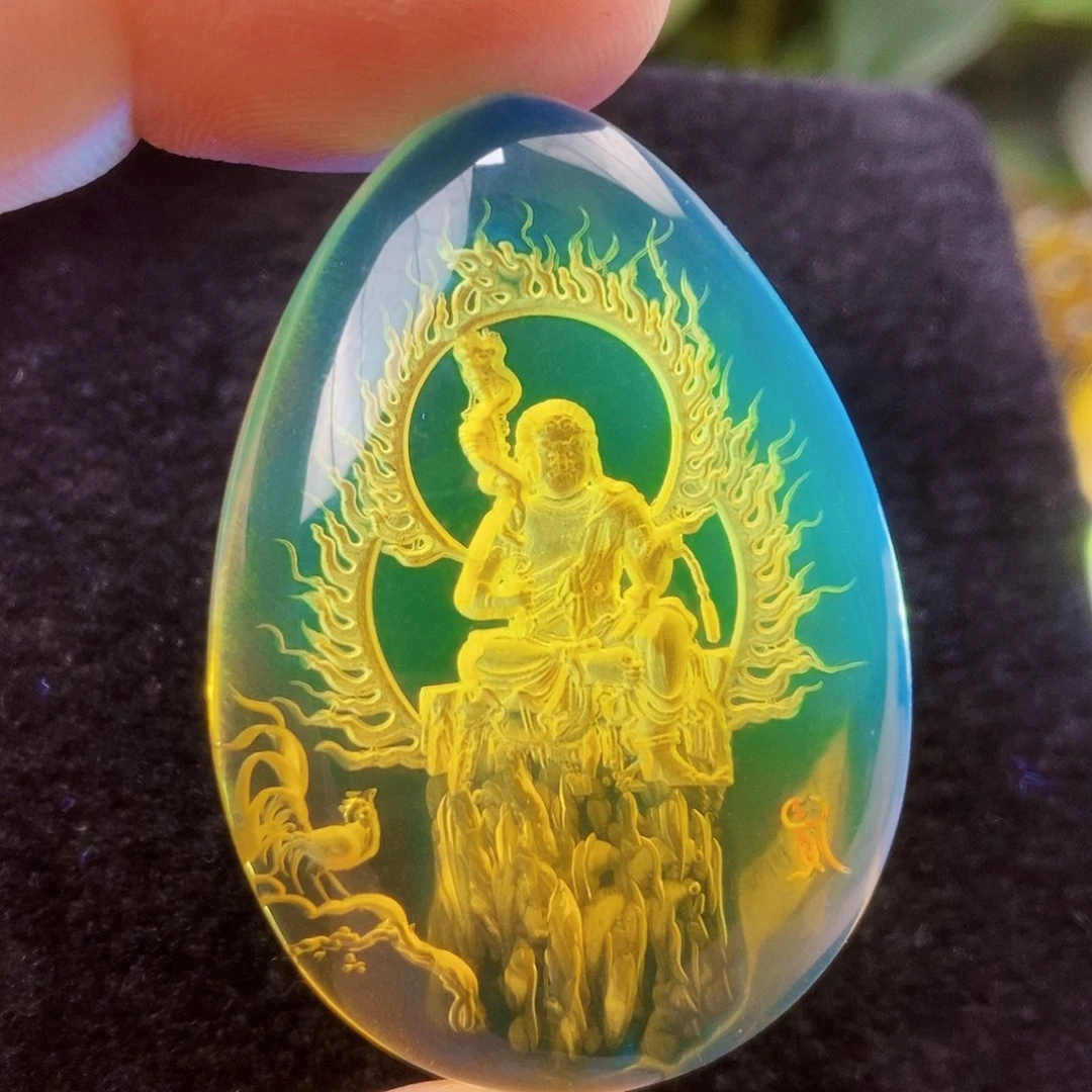 【闪购商品】蓝珀吊坠(不含链)未镶嵌