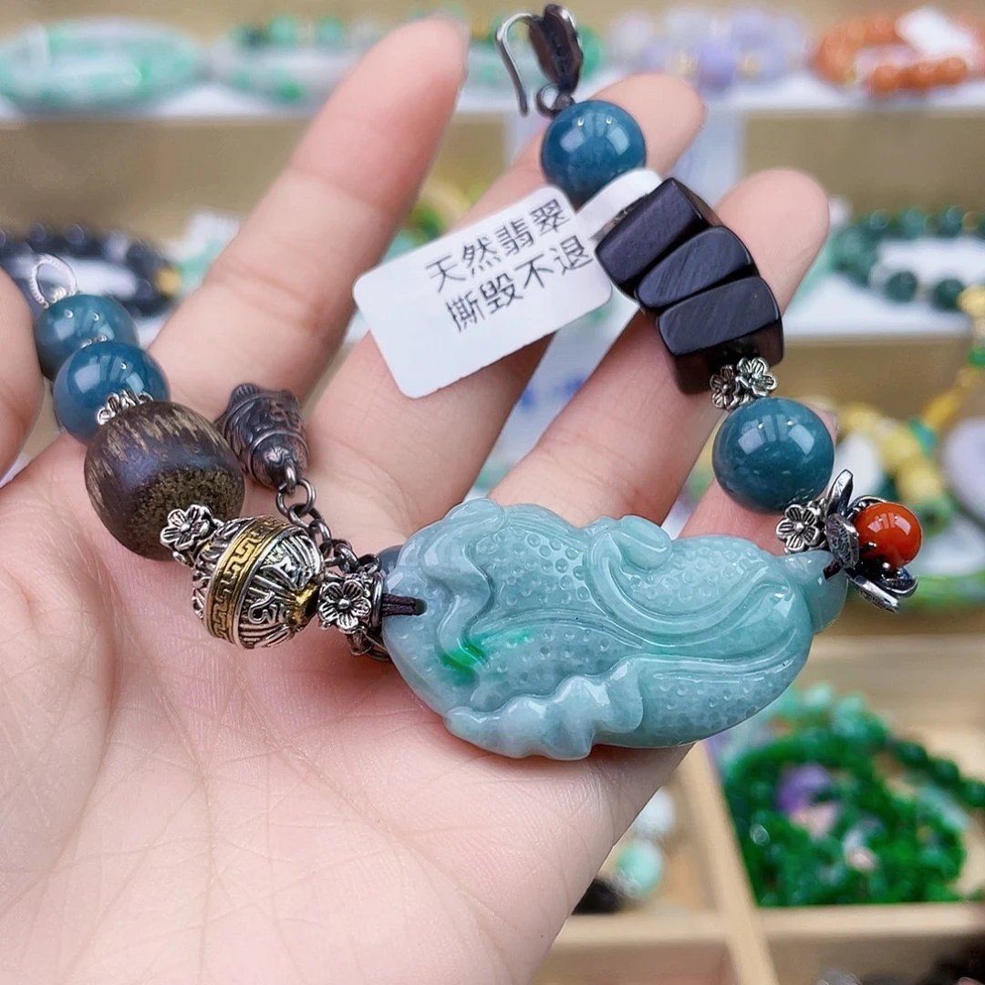 翡翠未镶嵌手链手链