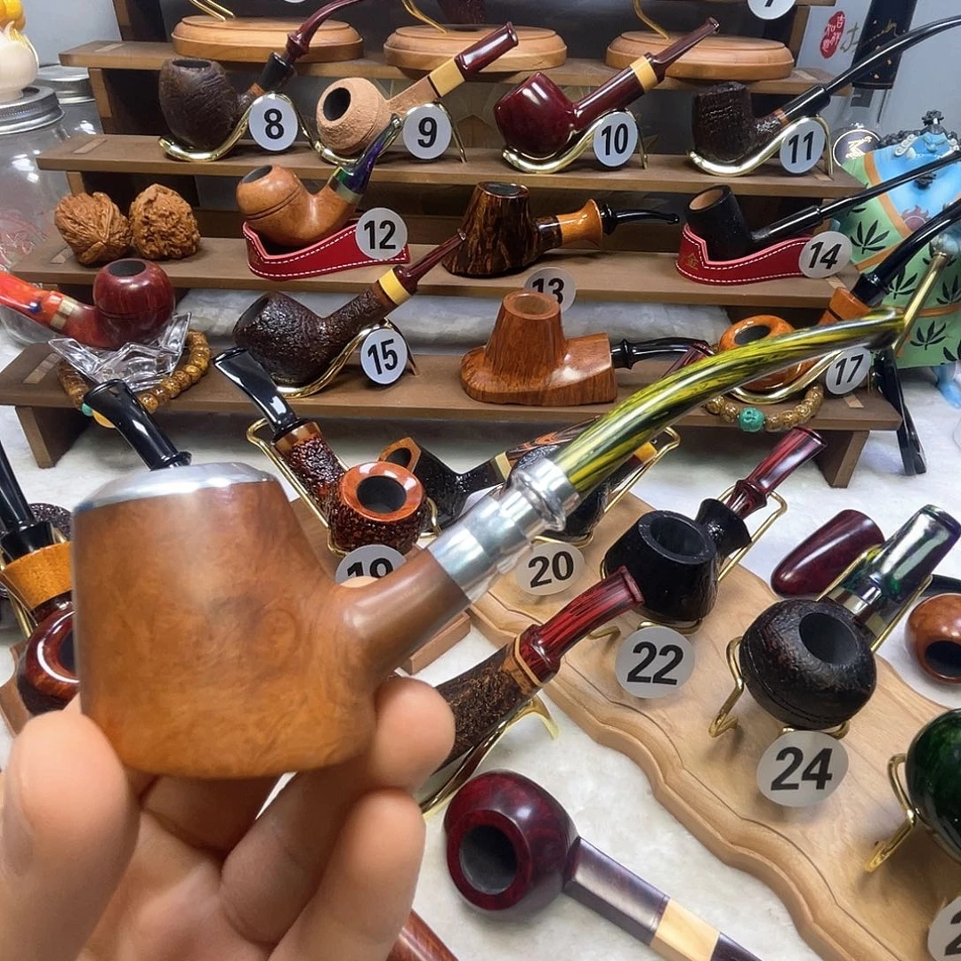 用***7三防手工石楠木烟斗