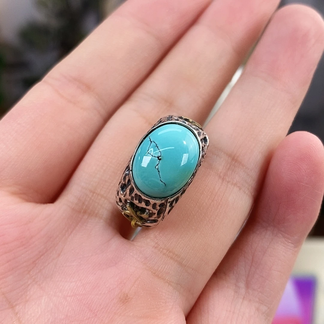 绿松石银S925镶嵌珠宝奇石