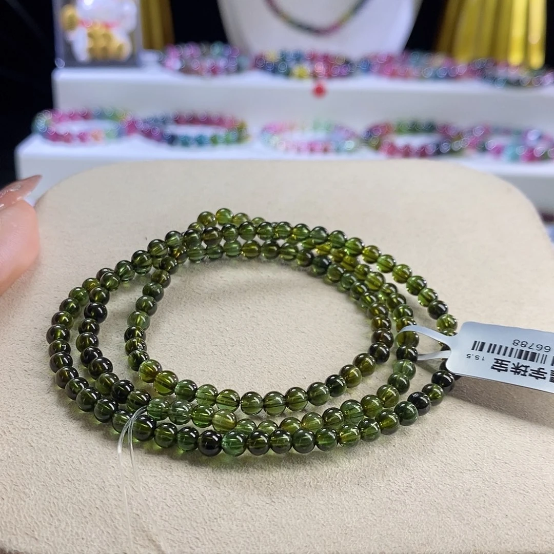 手链未镶嵌碧玺单色三圈