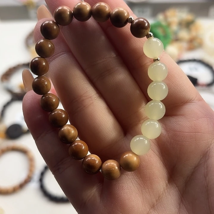 菩提根/象牙果吊坠黄色