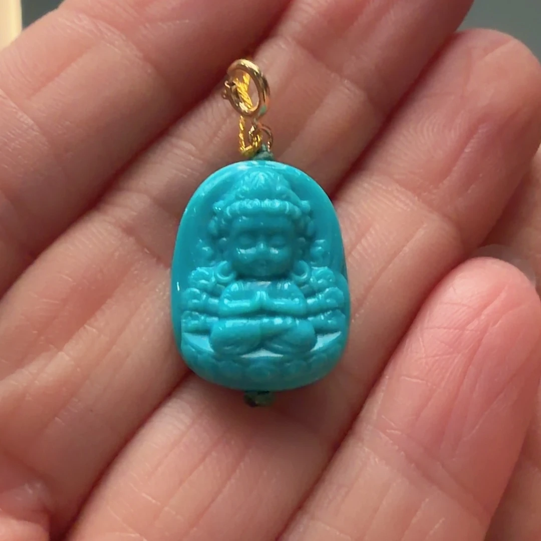 绿松石未镶嵌颈饰