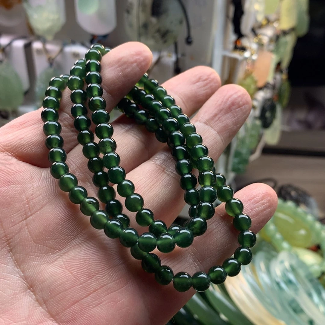【闪购商品】未镶嵌蛇纹石玉手链