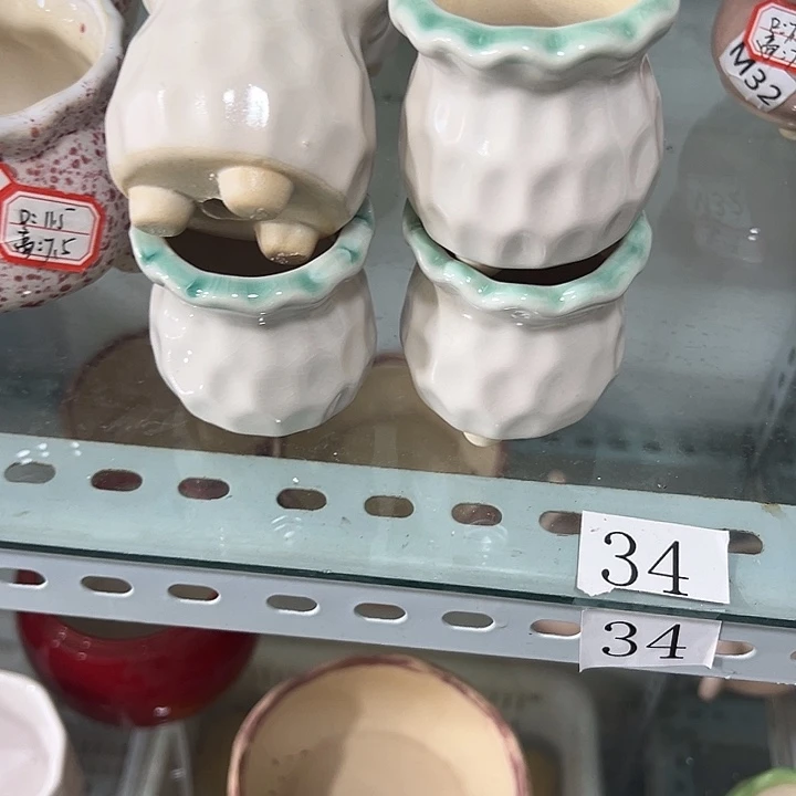微瑕陶瓷花盆满9.9发