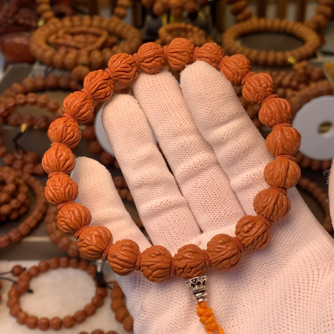 桃核手串秦岭龙纹