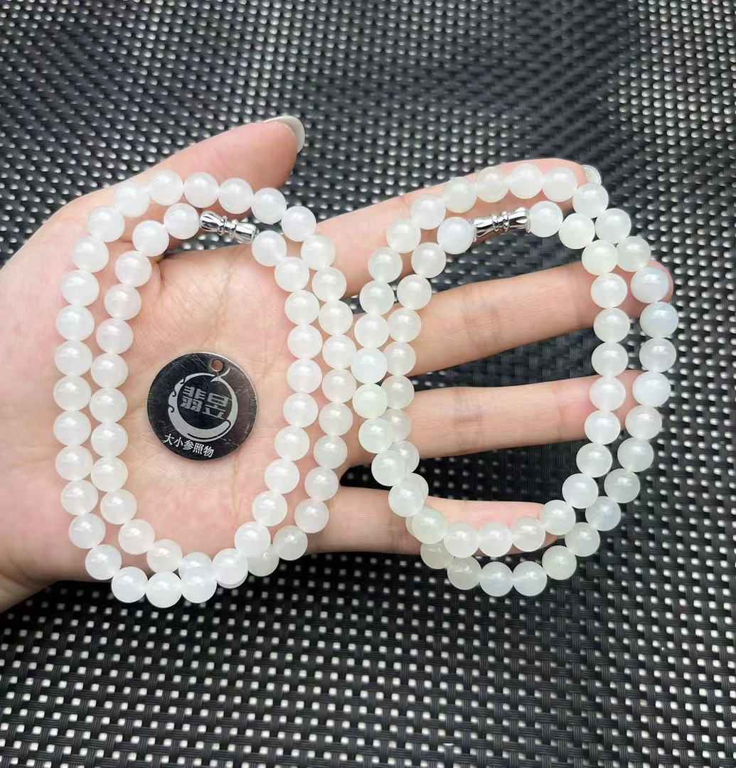 翡昱-N3-14825-和田玉珠链颈饰/约7+/约56颗-多样性发其一C