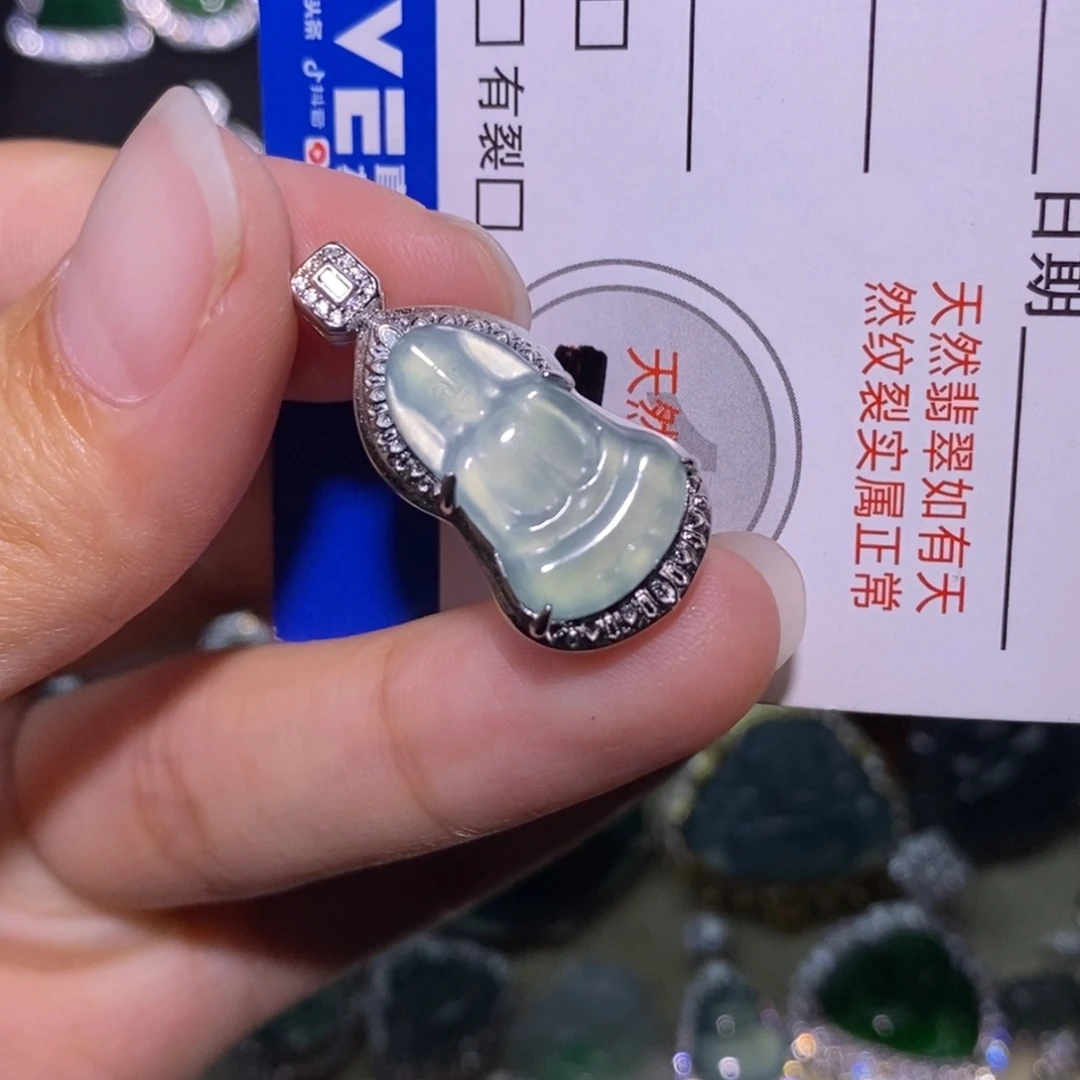 翡翠未镶嵌颈饰天然