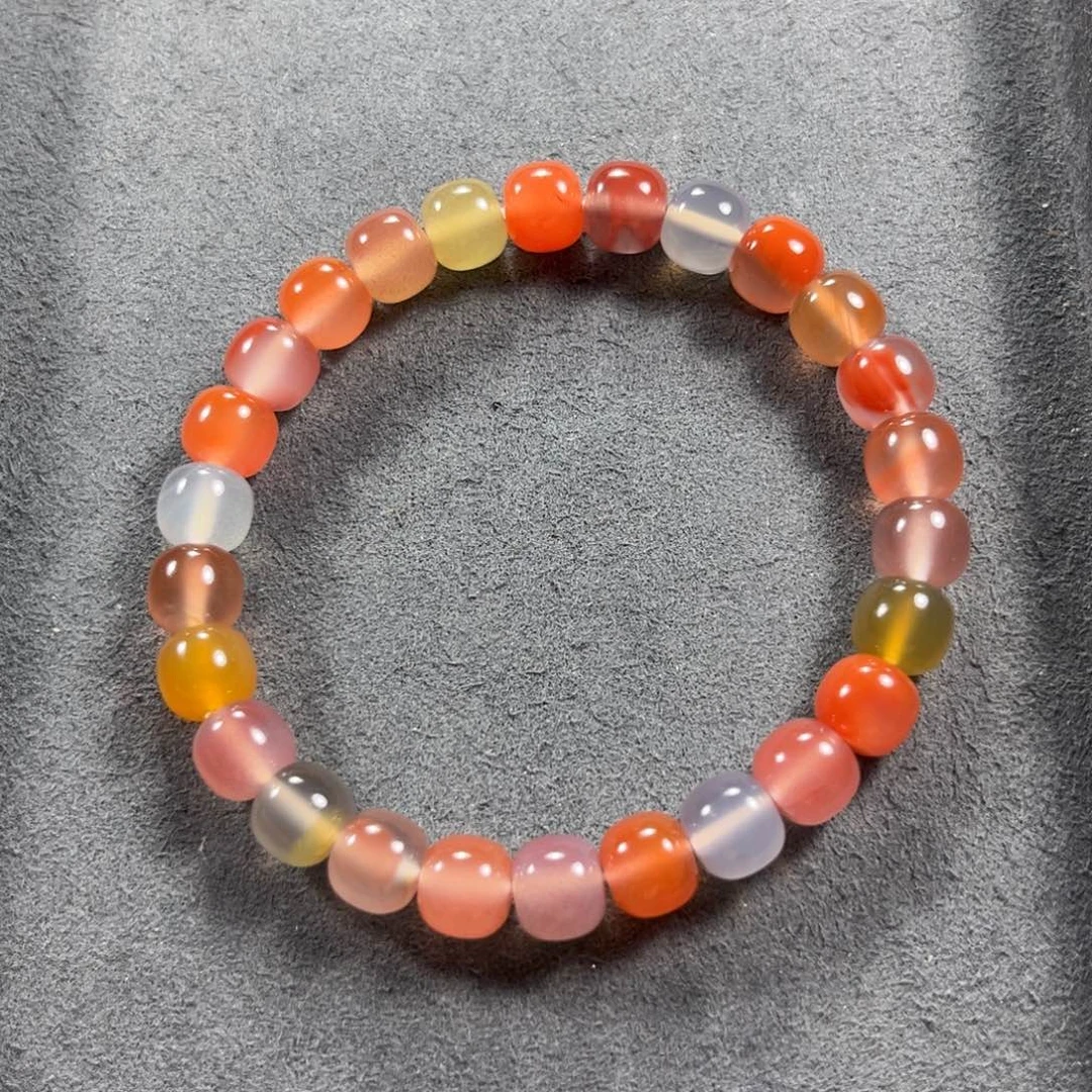 景***智南红玛瑙未镶嵌手串