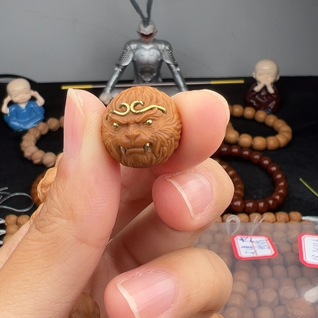 落***悔吊坠猴头核桃大圣