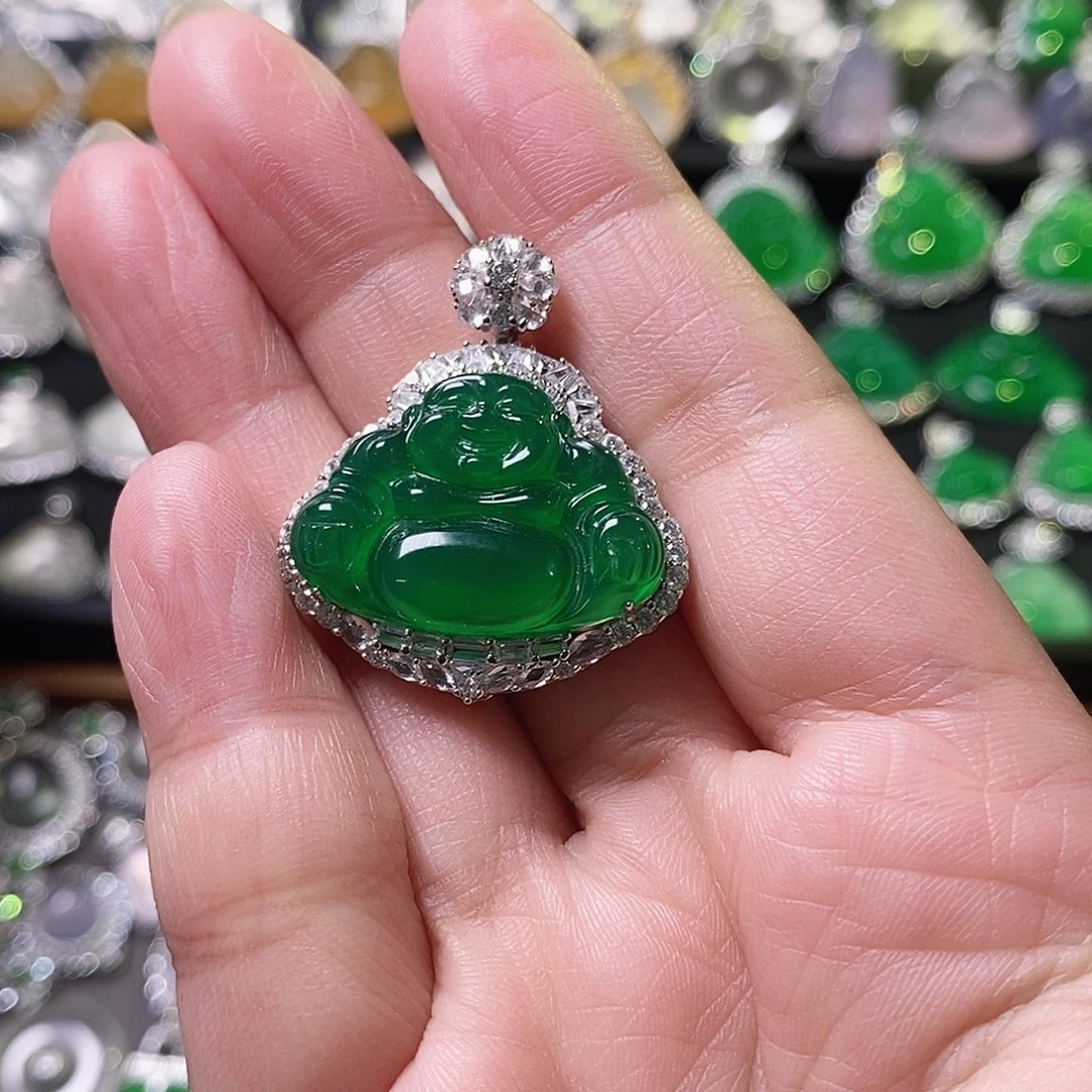 玛瑙/玉髓颈饰银S925镶嵌海***光