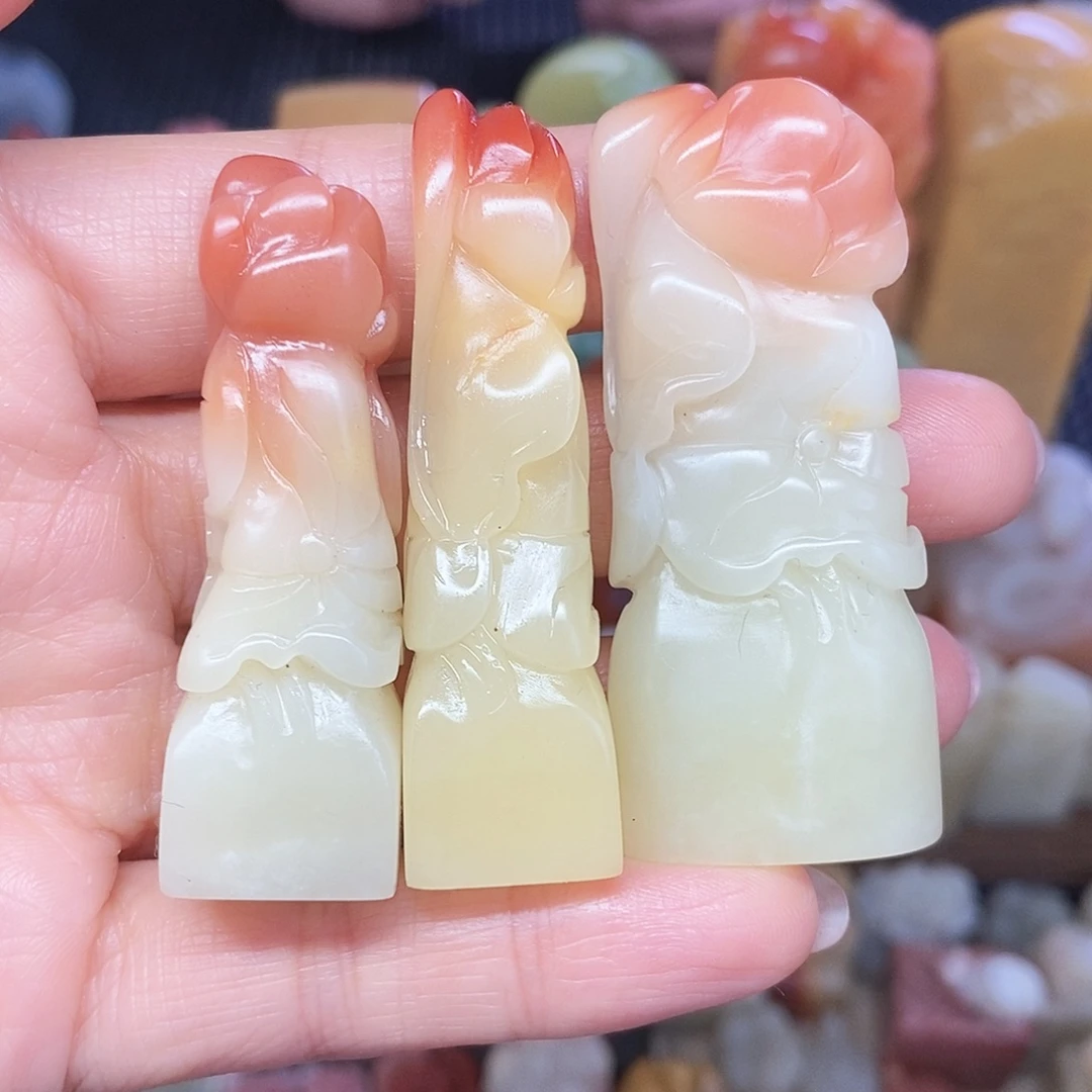 印石寿山石芙蓉石套装