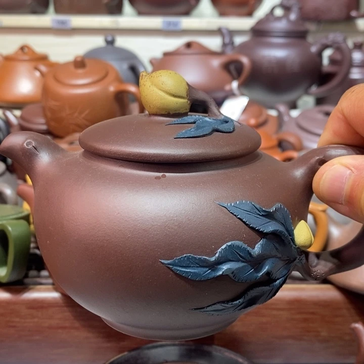 行***成茶壶紫砂精工制作