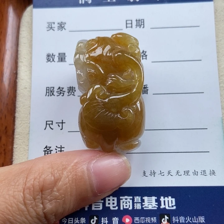 翡翠未镶嵌颈饰霸王貔貅