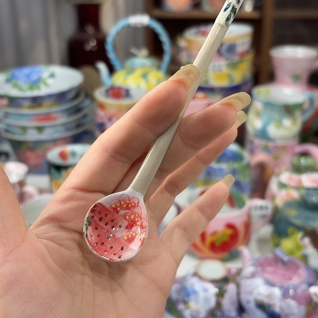 景德镇手绘高温釉下彩陶瓷茶具
