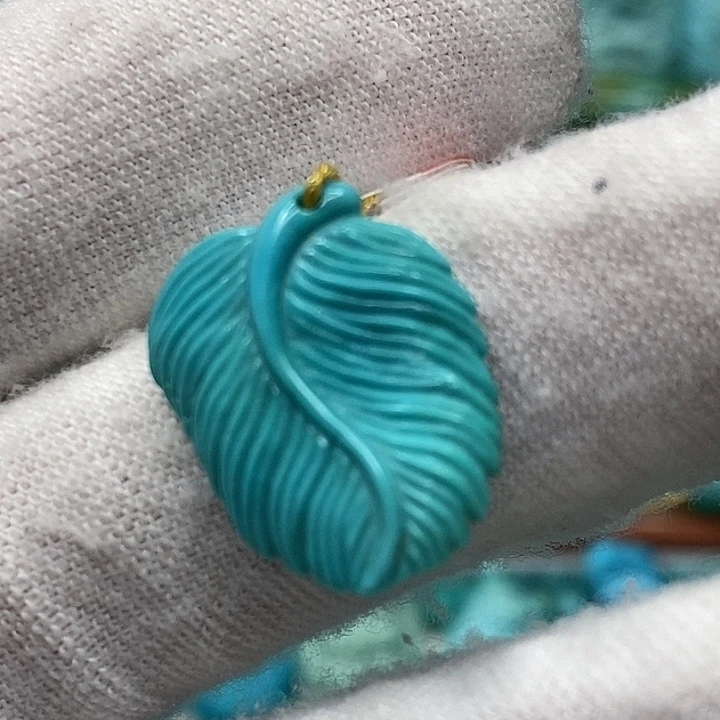 绿松石未镶嵌天然原矿 地大质检