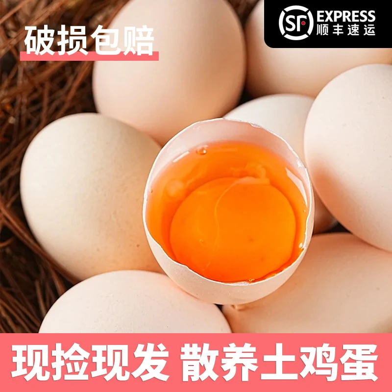 【30枚土鸡蛋】顺丰快递农家散养土鸡蛋 笨鸡蛋 现拣现发 坏了包赔