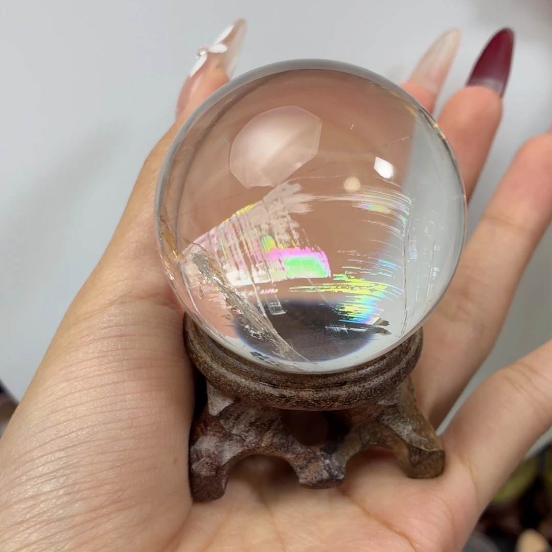 小***z珠宝半成品未镶嵌水晶彩虹蝴蝶51.8mm