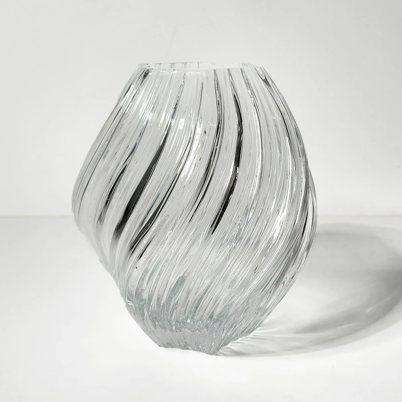 【RS276】摩瑟家居【透明麦芽糖】HAZC玻璃花瓶摆件