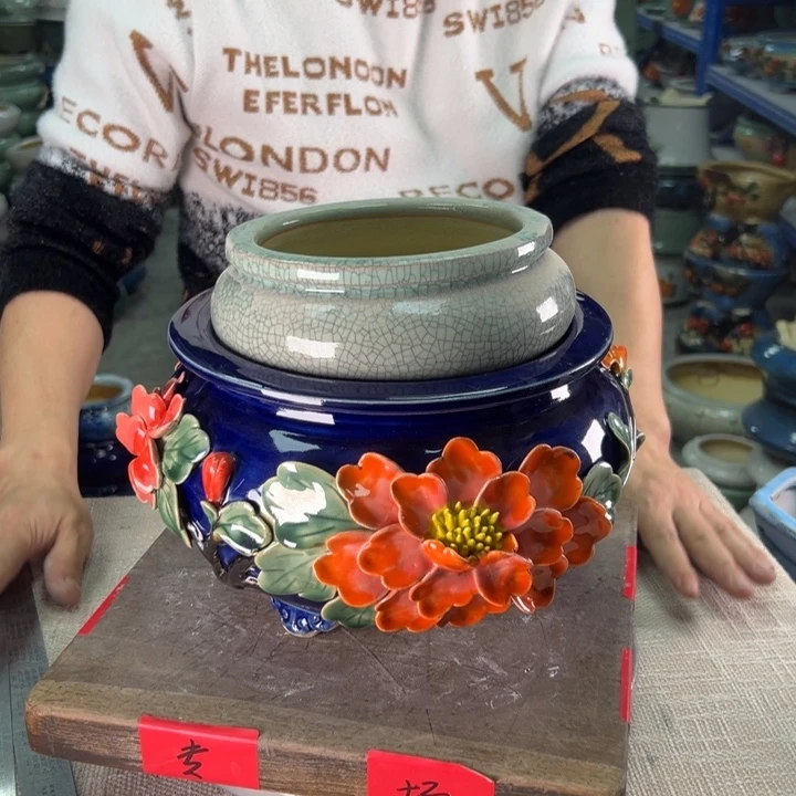 泳坤堂石湾盆陶瓷