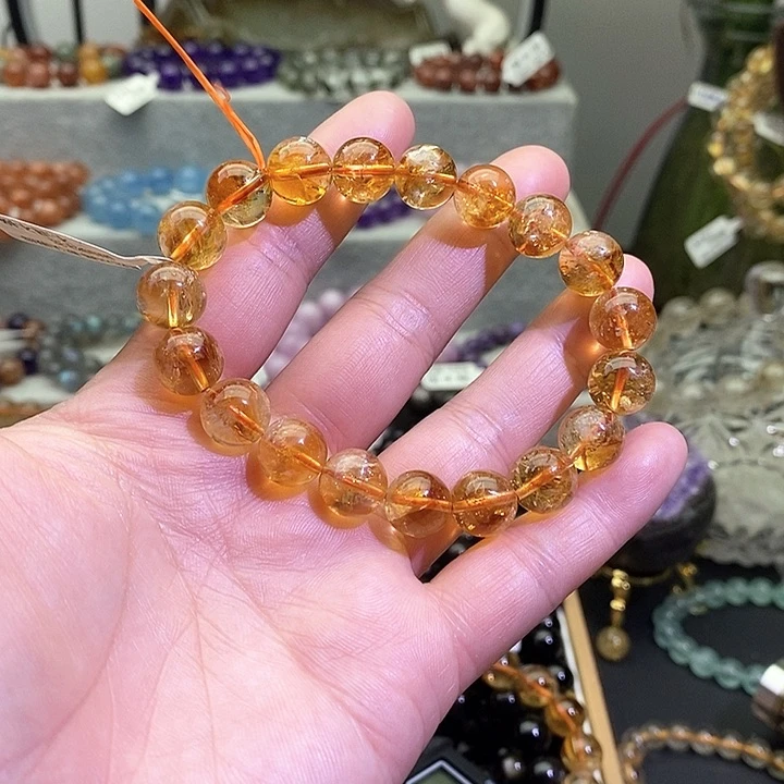 水晶手链未镶嵌黄塔晶10+