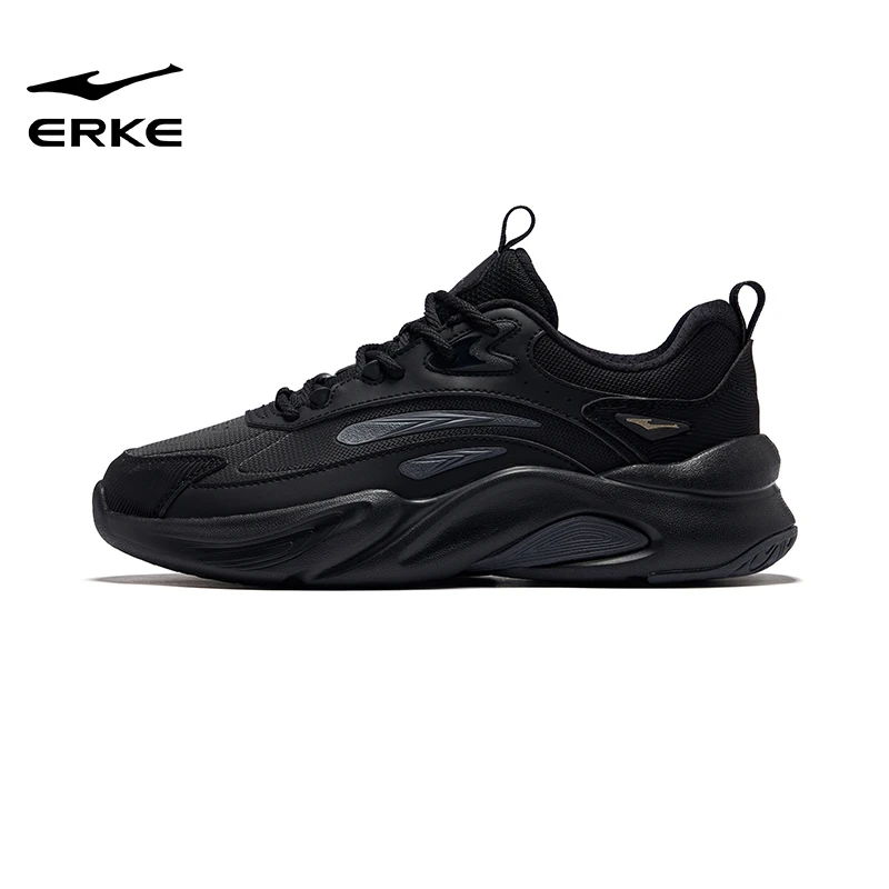 鸿星尔克凤求凰2减震回弹老爹鞋秋厚底增高男鞋防泼水革面运动鞋