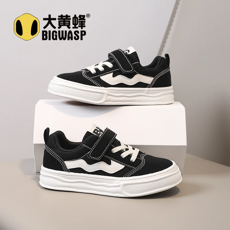 大黄蜂童鞋2025秋季新款儿童帆布鞋时尚男女童宝宝3-16岁休闲鞋潮