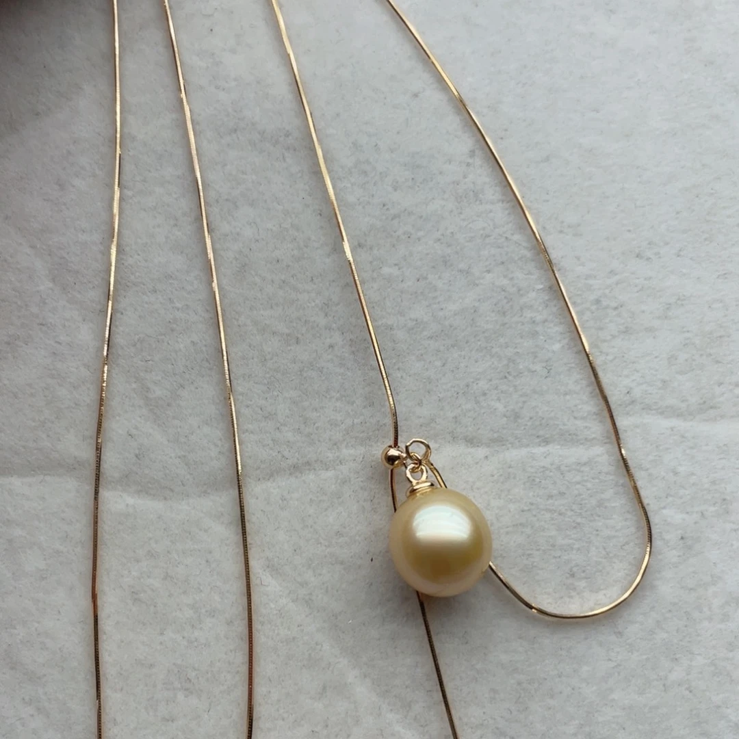 银S925镶嵌海水珍珠颈饰A151