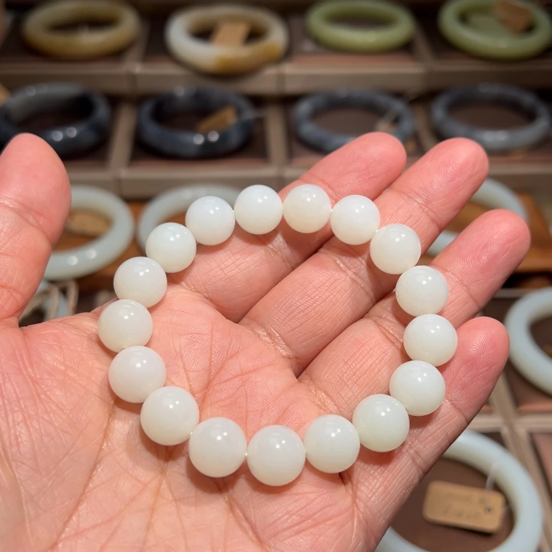 和田玉未镶嵌手链