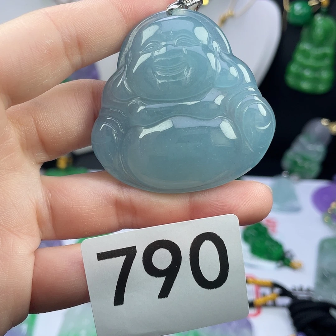 翡翠未镶嵌吊坠(赠链)