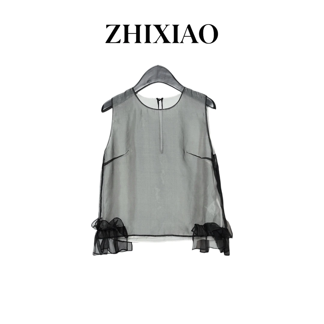 【ZHIXIAO】夏季新款：无袖背心上衣91918
