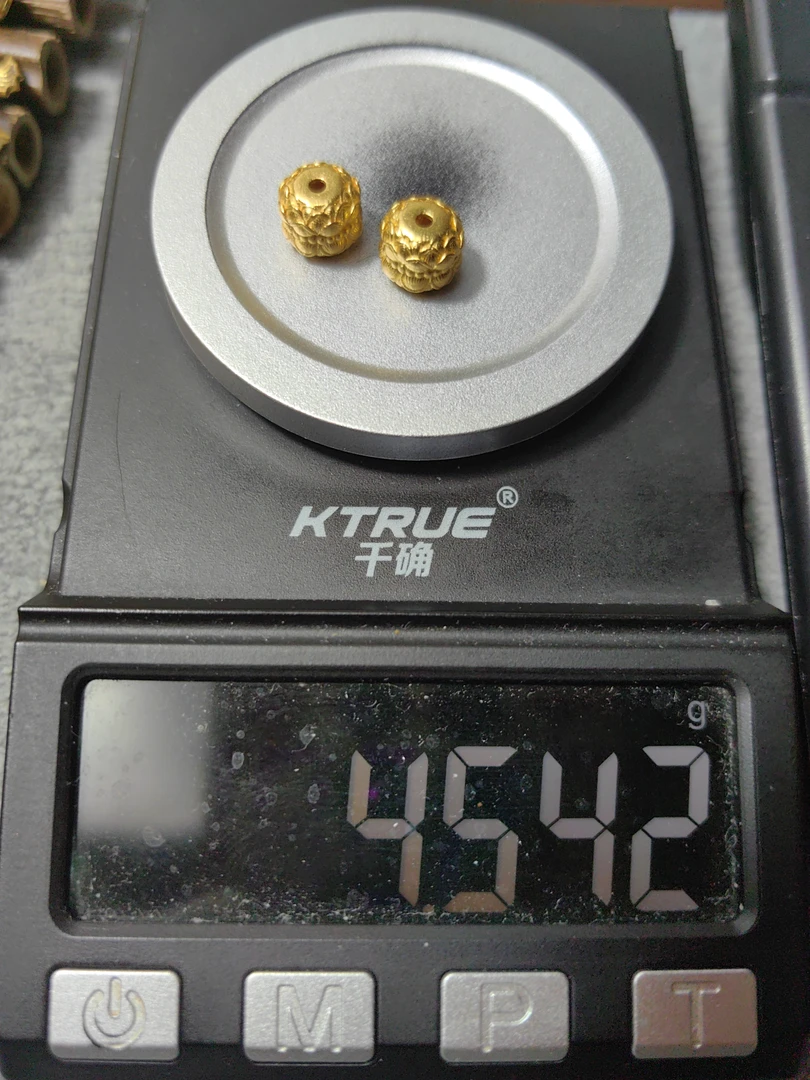 足金999金珠黄金文玩配饰