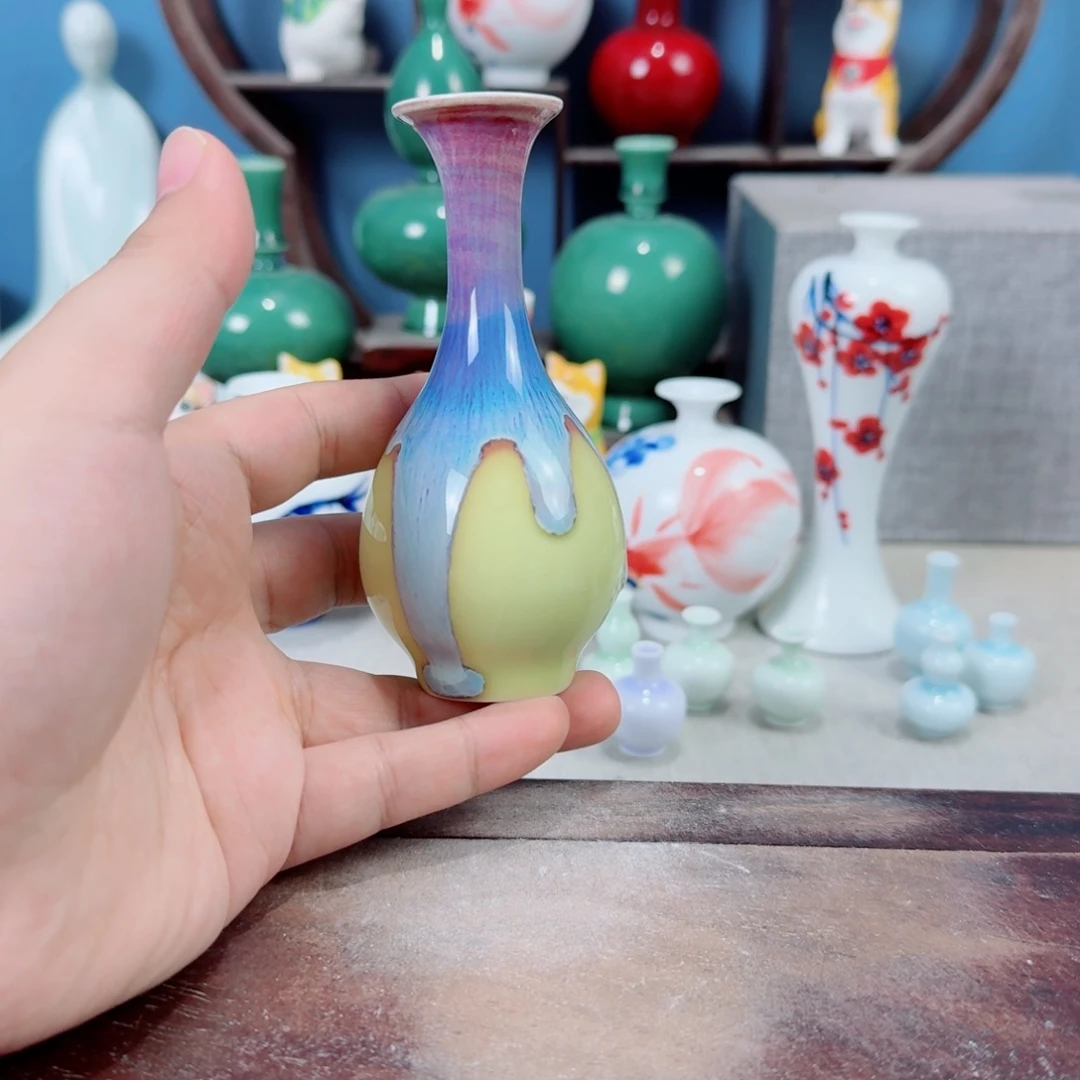 陶瓷手工小花器摆件