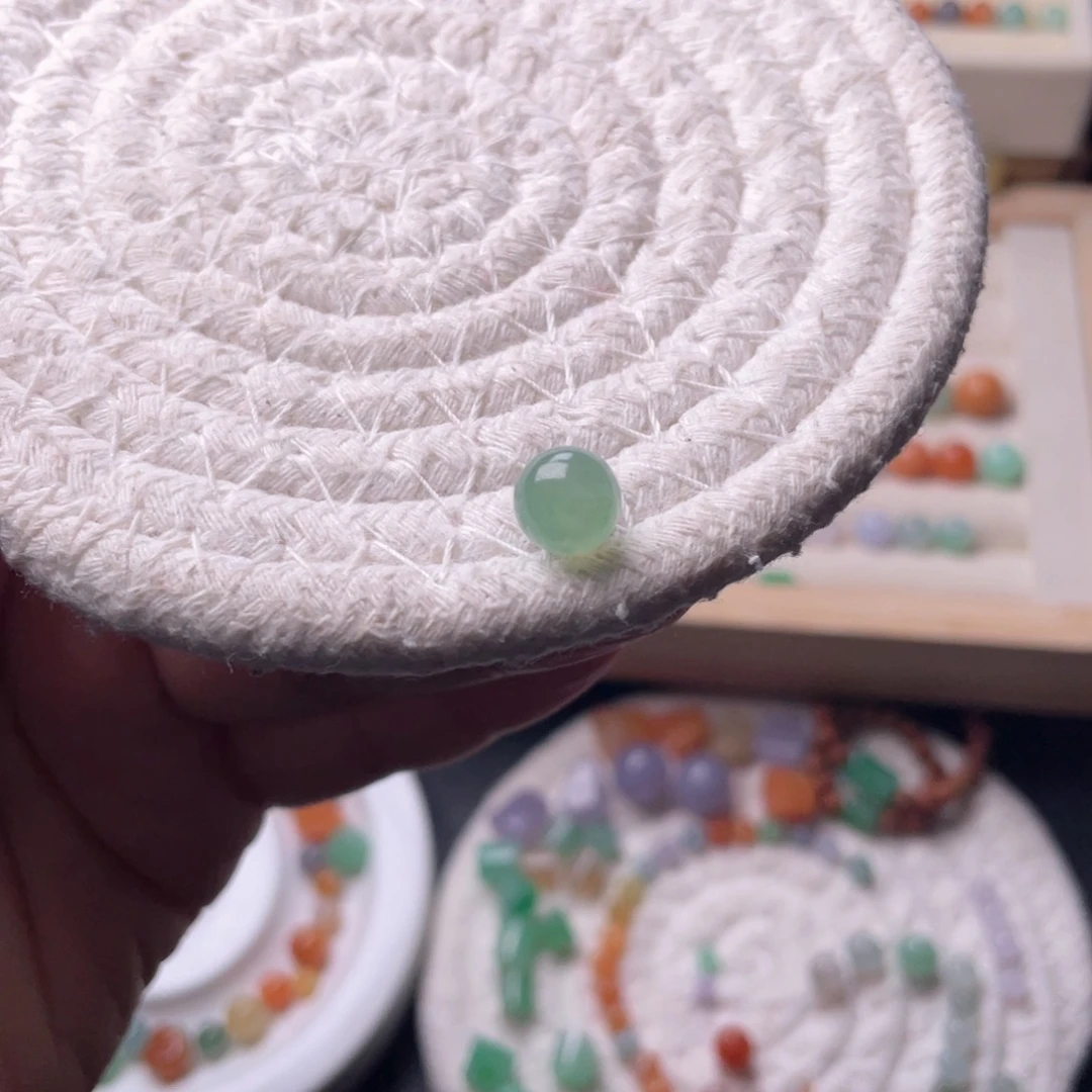 未镶嵌手链翡翠卡8绿珠