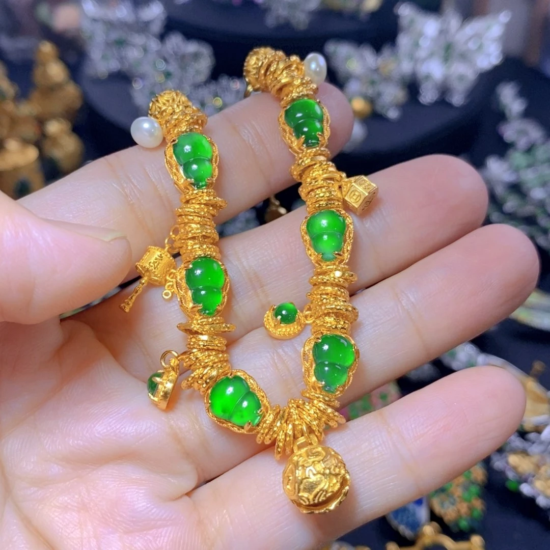 翡翠合金颈饰天然翡翠