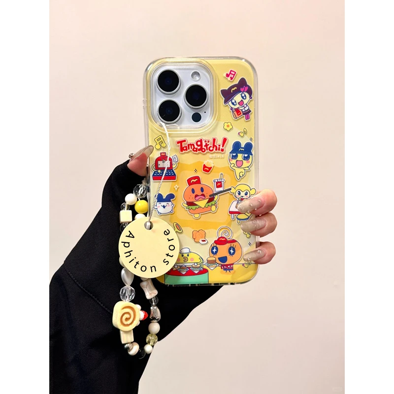 奥菲顿汉堡店拓麻歌子适用iPhone16大孔手机壳华为vivo小米oppo套