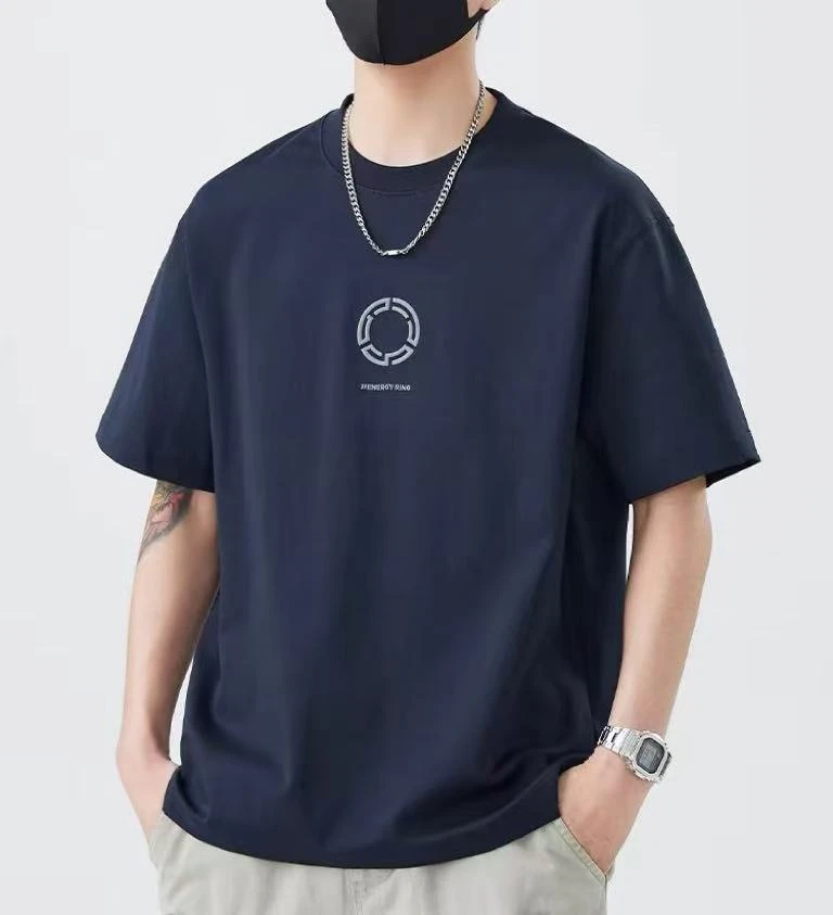 男士T恤百搭短袖常规半袖简约圆领T恤夏季潮流休闲宽松时尚