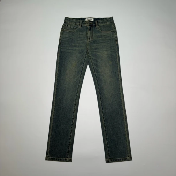 CALIANI/卡里亚尼  时尚休闲复古做旧水洗牛仔裤 YN2552NK015