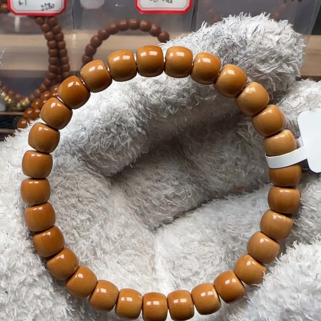 手串橄榄核老挝7.7mm三花单圈