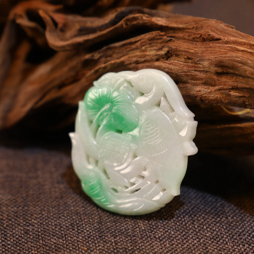 250601128/博古通今/集古藏今/翡翠牌/古董首饰