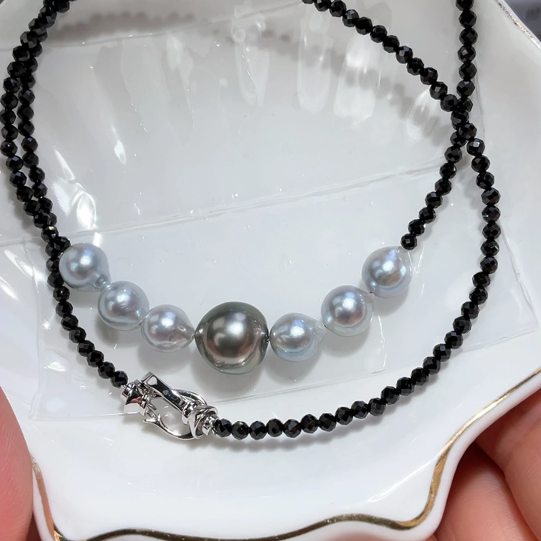 海水珍珠颈饰银S925镶嵌