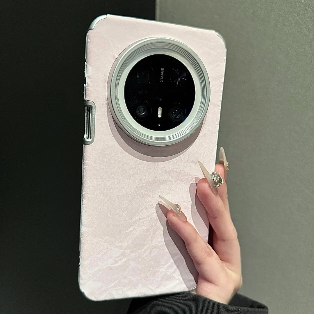 【高品质】适用华为mate70pro+手机壳ins秋冬复古丝绒雪山纹保护套