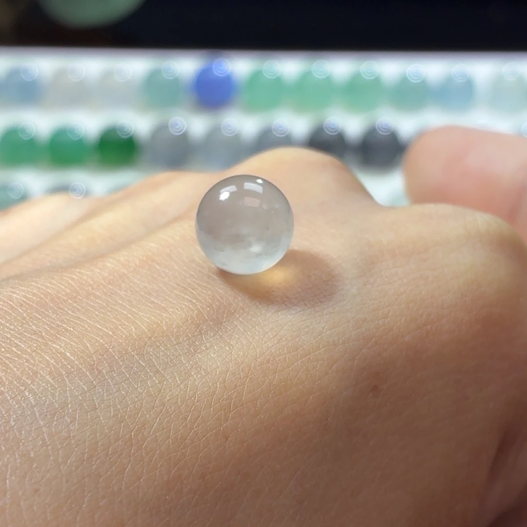 定制翡翠未镶嵌冰咖很漏一颗