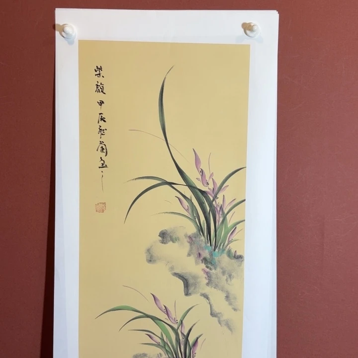 国画听兰老师花鸟