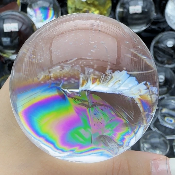天然水晶球Y35未镶嵌水晶?***?天然5.9公分